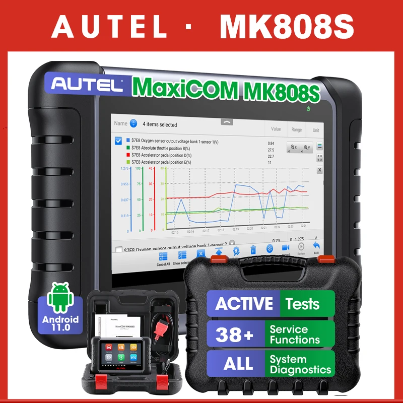 AUTEL オーテル OBD2 診断機 MaxiCOM MK808S Amazon.com: Autel MaxiCOM MK808S-TS OBD2 Scanner: 2025
