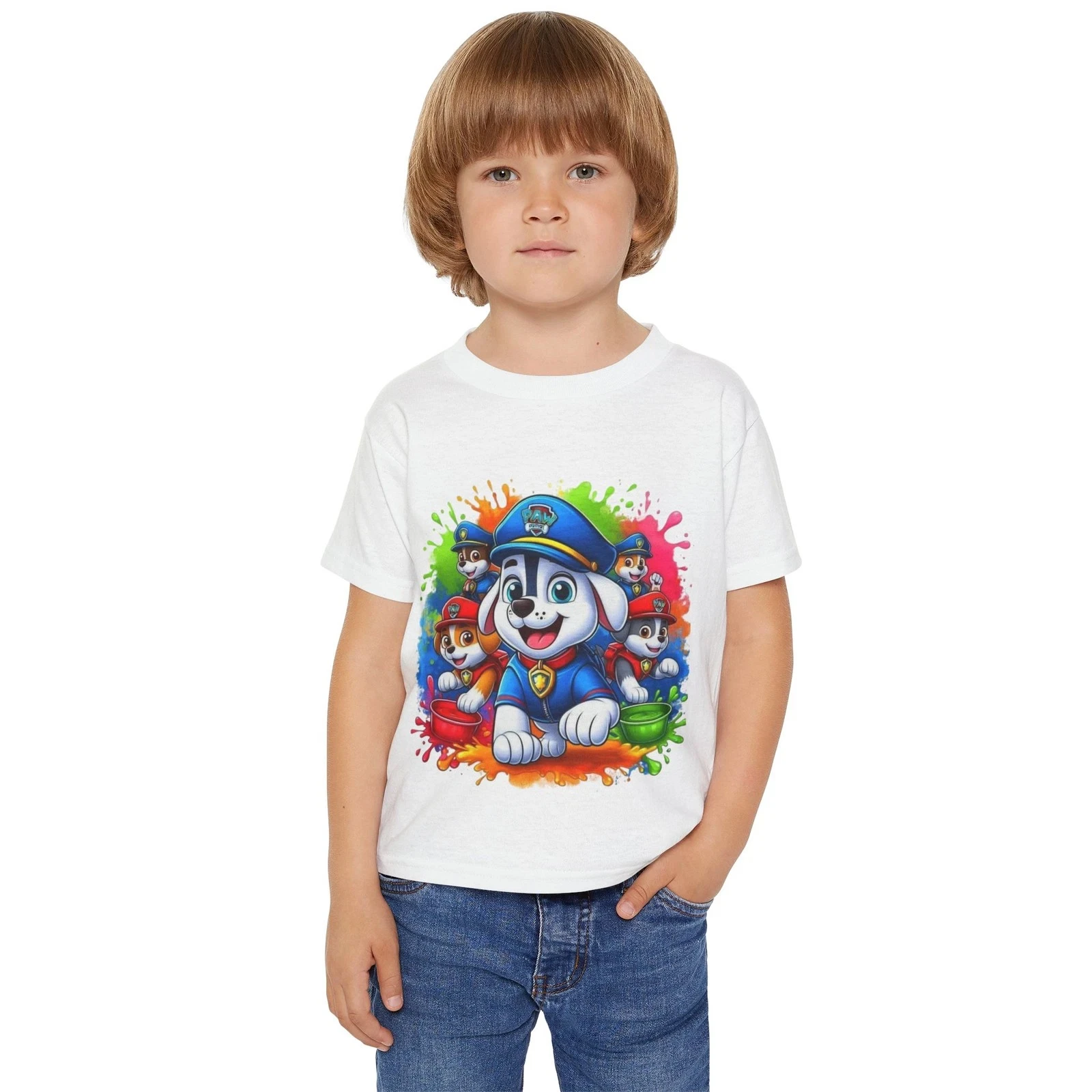PAW Patrol Chase Pawfect Kids T‑Shirt Top Pup Cartoon Police Dog Graphic Print Boys Short Sleeve O‑Neck Casual Children Tops