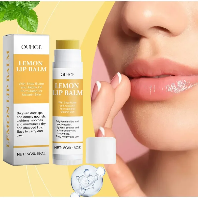 Lip Balm Lithesome Moisturizing  Lip  Lemon Hydrating Watery Long Lasting For  Lips Care Cosmetics Supplies