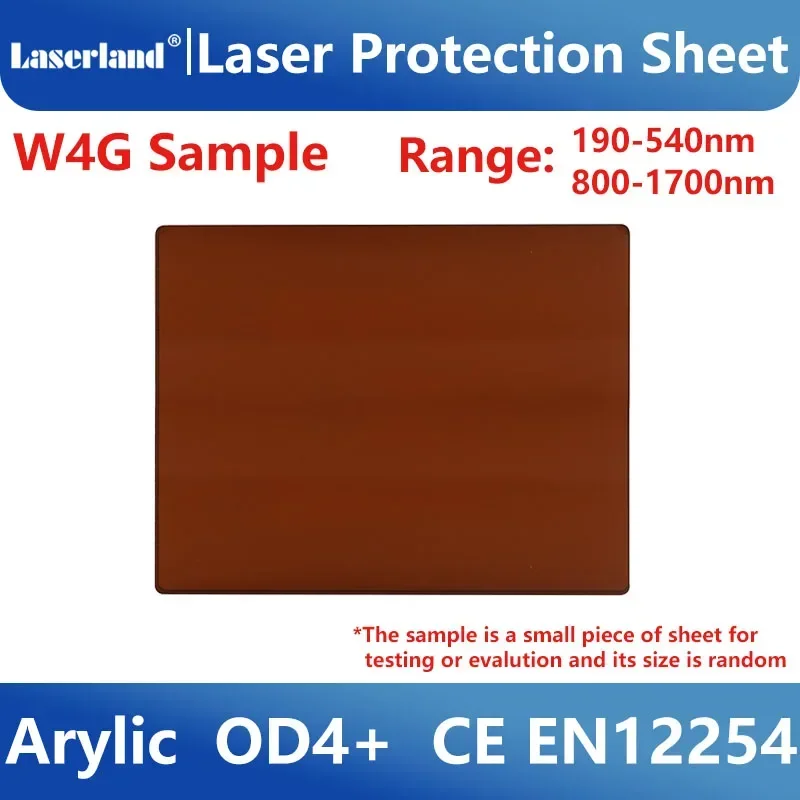 Industrial Grade Laser Window Sample Clear View 1064nm Protection Shield Sheet Acrylic Safety Screen