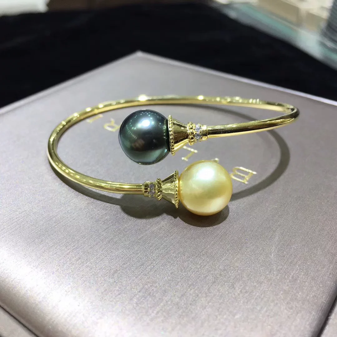 High Quality Elastic Bracelet AAAA10-11mm Natural Double Pearl Bracelet 925s