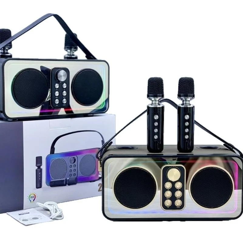 

Bluetooth speaker, outdoor Karaoke bass portable portable home KTV wireless microphone