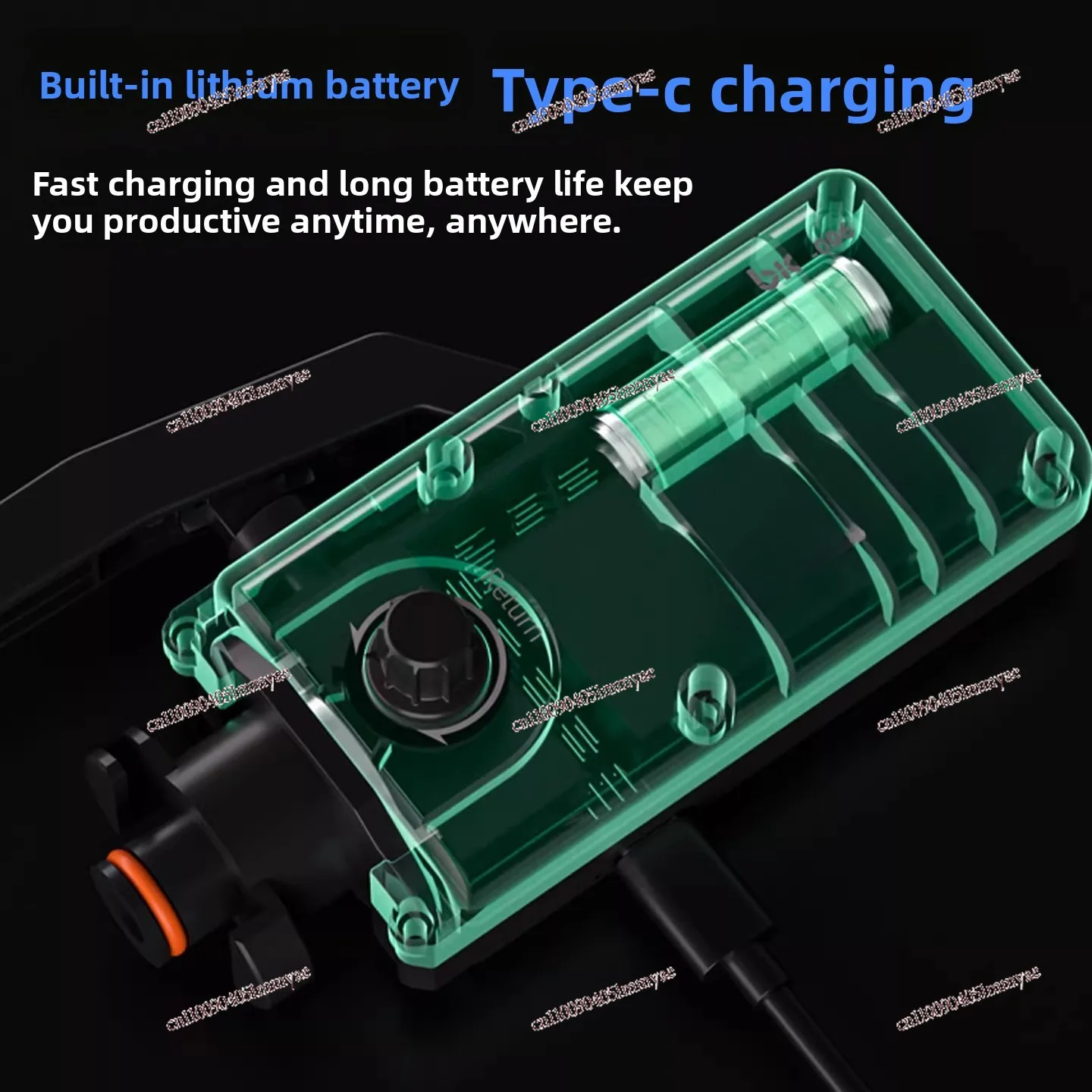 Built-in battery can be sucked back, electric glue gun, manual T-C rechargeable glue artifact