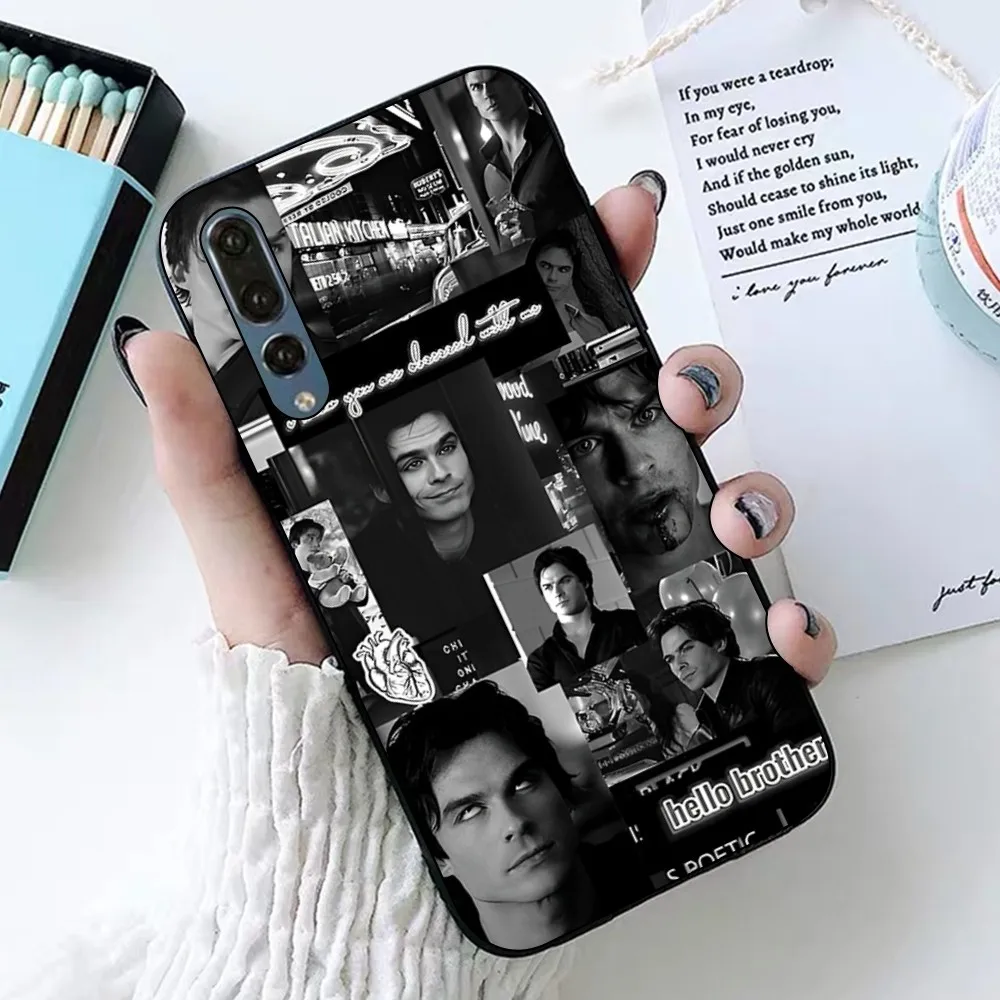 The Vampire Diaries Damon Salvatore Etui na telefon do Huawei P 8 9 10 20 30 40 50 Pro Lite Psmart Honor 10 lite 70 Mate 20lite