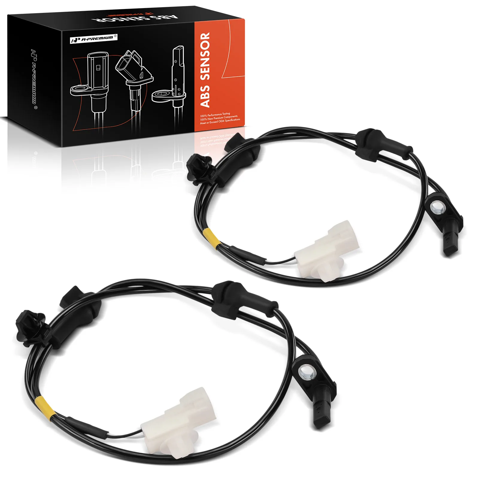 A-Premium 2Pcs Front Driver & Passenger Side ABS Wheel Speed Sensor for Mitsubishi Mirage 2014-2022