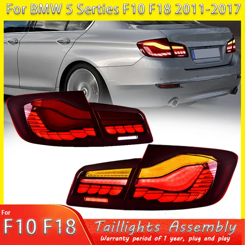 

Автомобильные фары для BMW F10 F18 520I 530I Светодиодный задний фонарь 2010-2017 Задний стоп-сигнал Тормозной сигнал DRL Обратный ход Автомобильные аксессуары