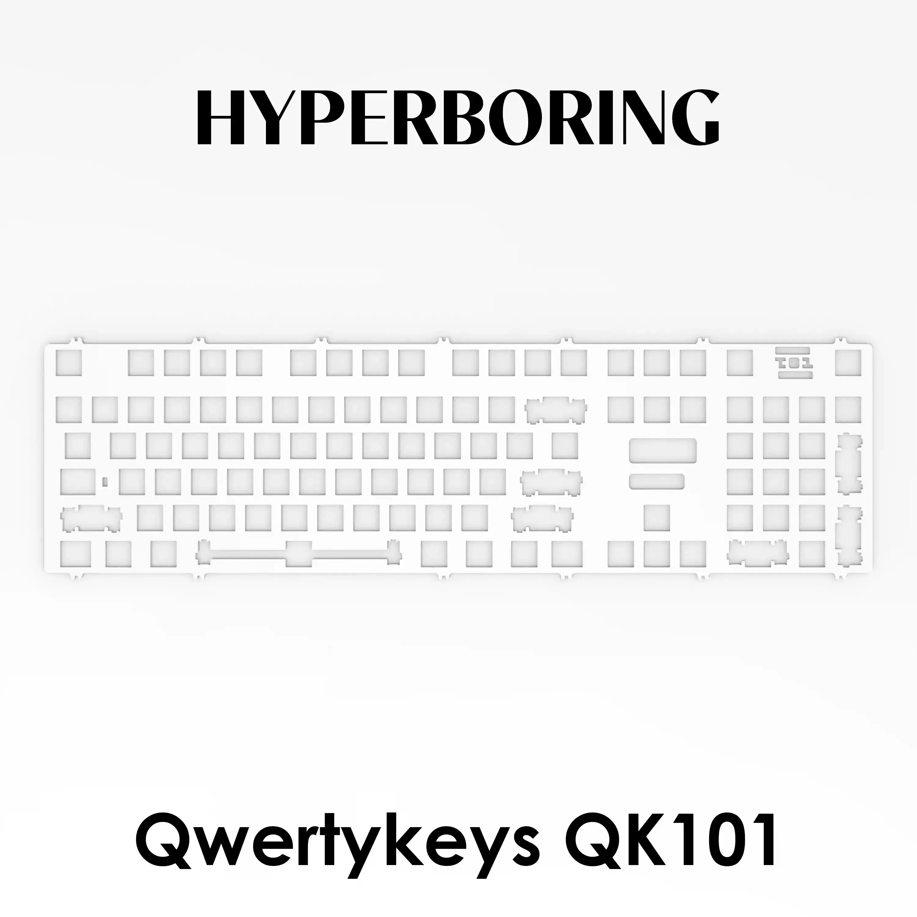 

Qwertykeys QK101 Positioning Plate Customized PP/PC /POM Aluminum Carbon Fiber Positioning Plate for Mechanical Keyboard Gifts