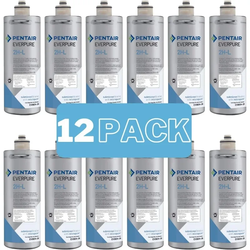 2H-L |   Cartucho de filtro de substituição Aquverse A100 Pentair S-54 para refrigerador de água com certificação NSF, pacote com 12