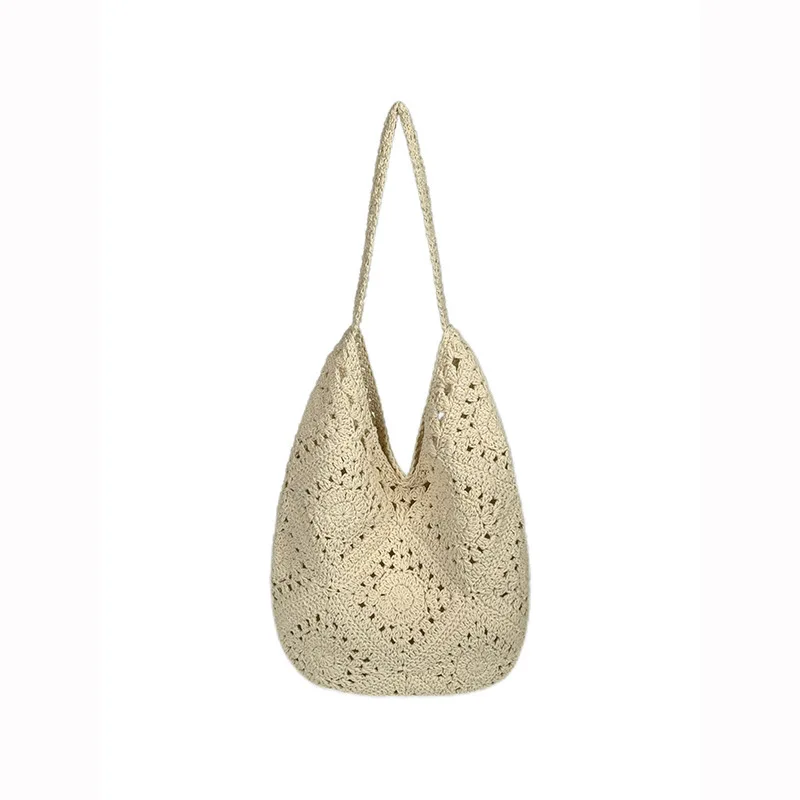 

2025 Latest! Simple & Stylish Hand - knitted Women's Shoulder Tote Bag - Lazy Aesthetic, Spacious for Daily Use