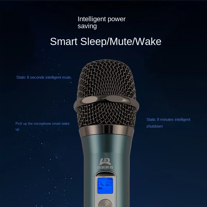 Lingrui-micrófono inteligente inalámbrico para Karaoke en casa, ZF-68B de tecnología transfronteriza, True Diversity, segmento en U, Anti-aullidos