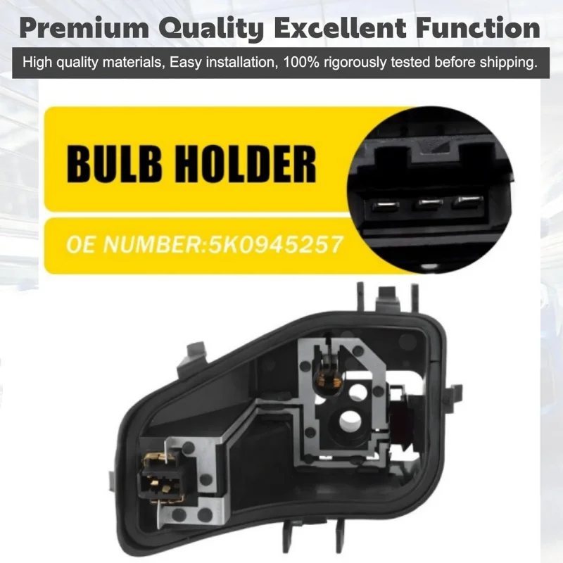 1/2PC Right/Left Side Outer Tail Light Lamp Bulb Carrier Socket Holder For 2009-2013 VW Golf 6 MK6 5K0945258 5K0945257