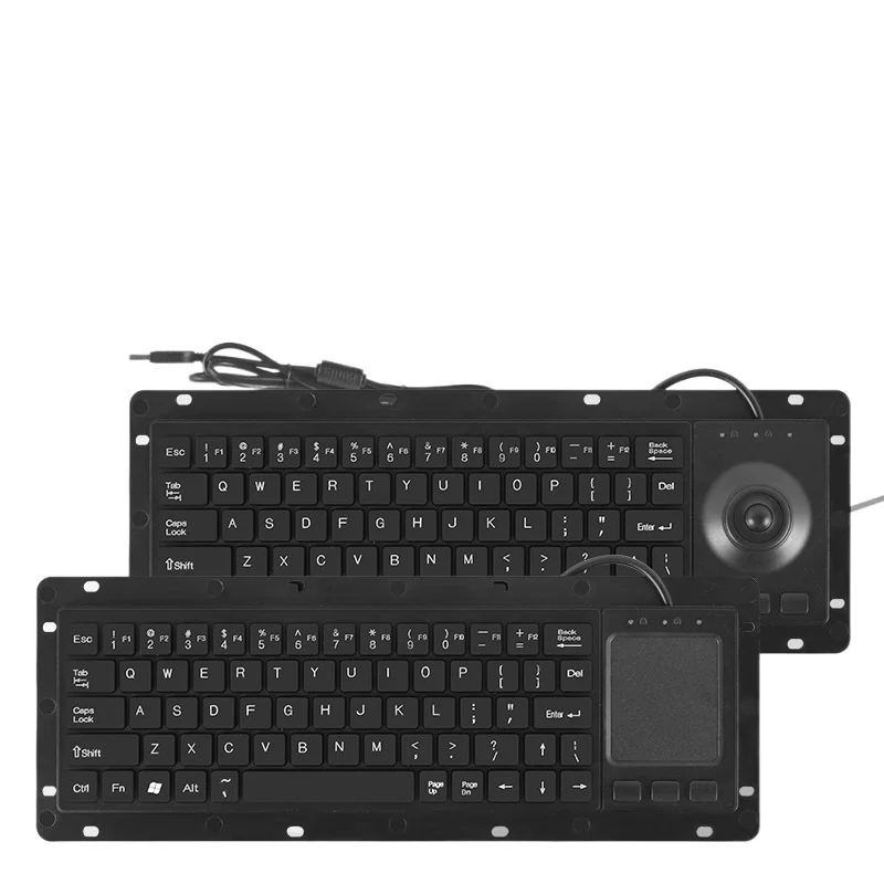 K68 embedded USB/PS2 industrial keyboard numerical control industrial control anti-interference touchpad, trackball set