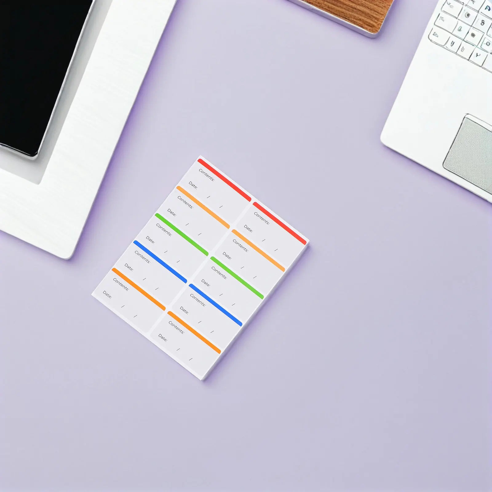 

100 Sheets Synthetic Paper Freezer Date Labels for Food Storage - Removable Expiry Date Stickers for Freezer Bags Containers