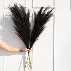 3PCS 39'' Large Pampas Grass Artificial Fake Flowers Reed Plants for Wedding Party Home Boho Decor Faux Pampas Reed Silk Flowers