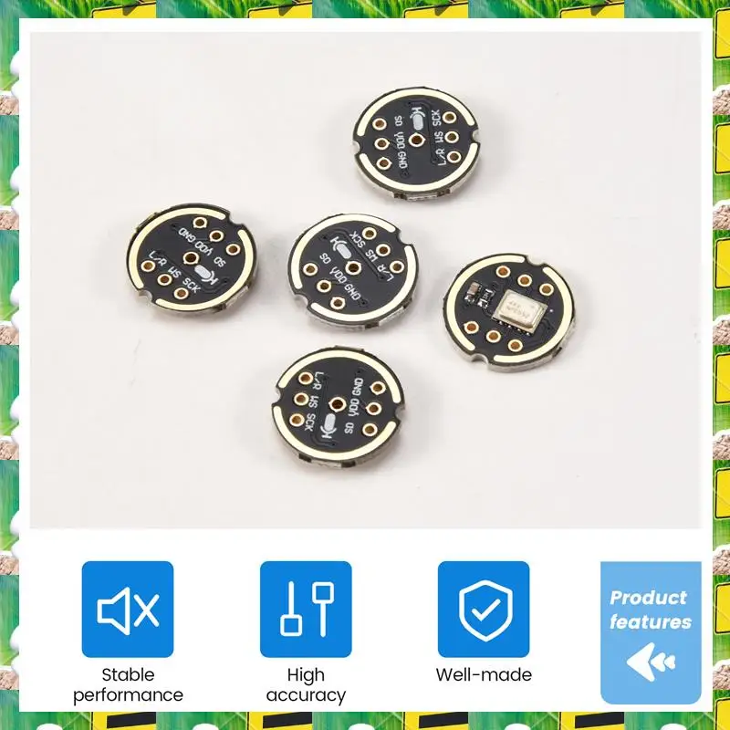 3C Electron 5Pcs INMP441 Omnidirectional Microphone Module MEMS High Precision Low Power I2S Interface Support ESP32,5Pcs INMP44