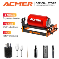 ACMER M2 Laser Rotary Roller  Y-axis Rotary Roller LightBurn LaserGRBL For Laser Cutting Machines Engraving Cylindrical Objects