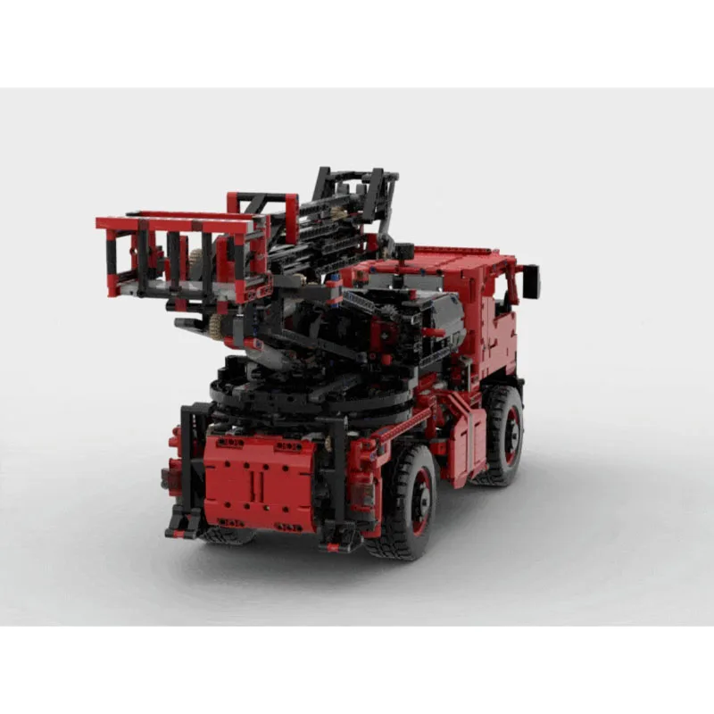 MOC-240744 New Mobile Articulated Boom Lift Building Block Model 3022 Parts Creative Boys' Children's Birthday Toy Gift