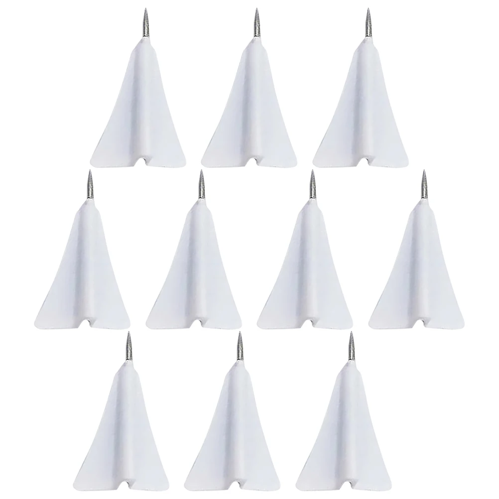 Thumb Tacks Paper Airplane Thumbtack Map Compact Thumbtacks White Convenient Push Pin