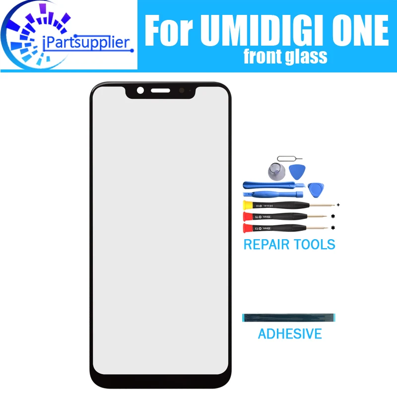 For UMIDIGI ONE Front Glass Screen Lens 100% Original Front Touch Screen Glass Outer Lens for UMIDIGI ONE Phone+Tools