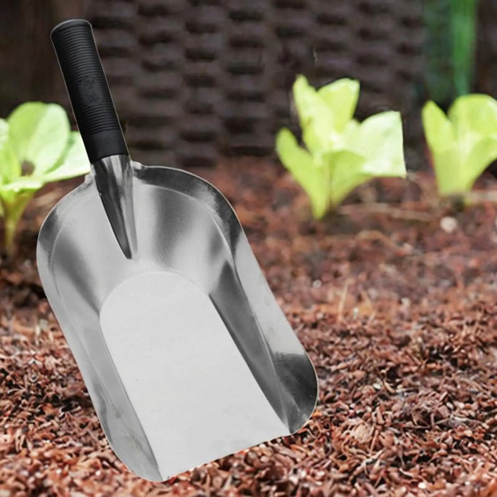 Garden Spade Flat Spoon Design Portable Practical Sand Spade for Weeding Digging Cultivation Planting