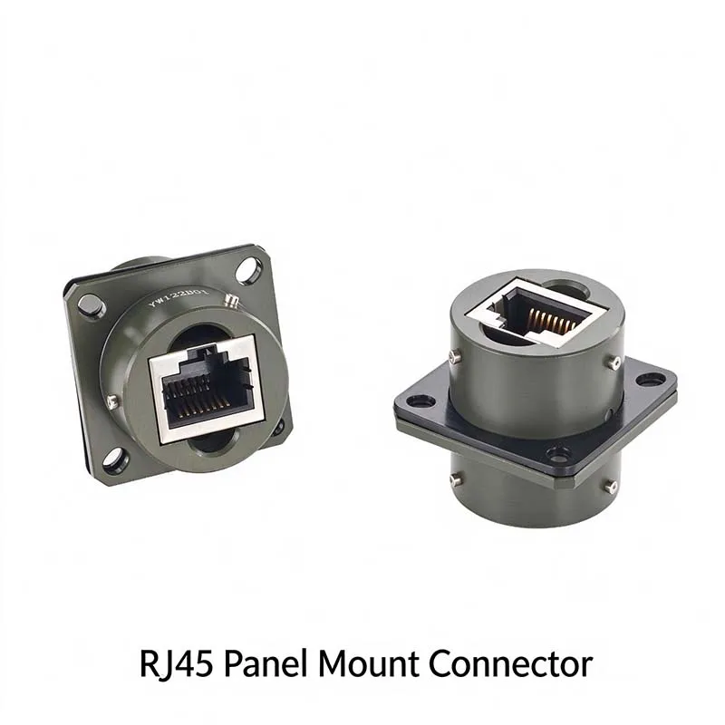 1PCS RJ45 Female to Female CAT5e Gigabit Network Connector 1000Mbps Panel Mount Feed-through Coupler