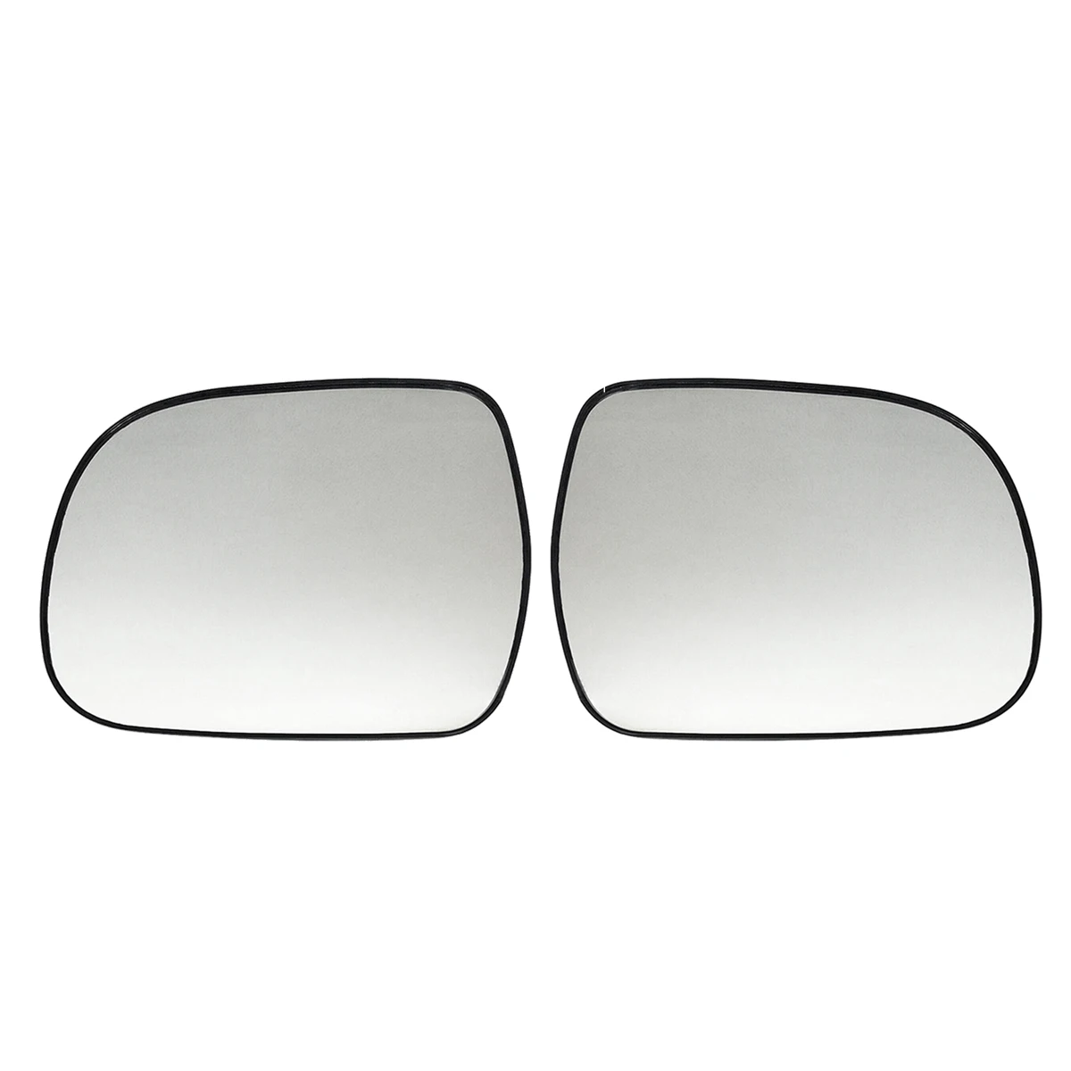 Left + Right Door Wing Side Mirror Glass Heated with Backing Plate for Lexus RX 2003 - 2008 Toyota Hilux 2005 - 2010