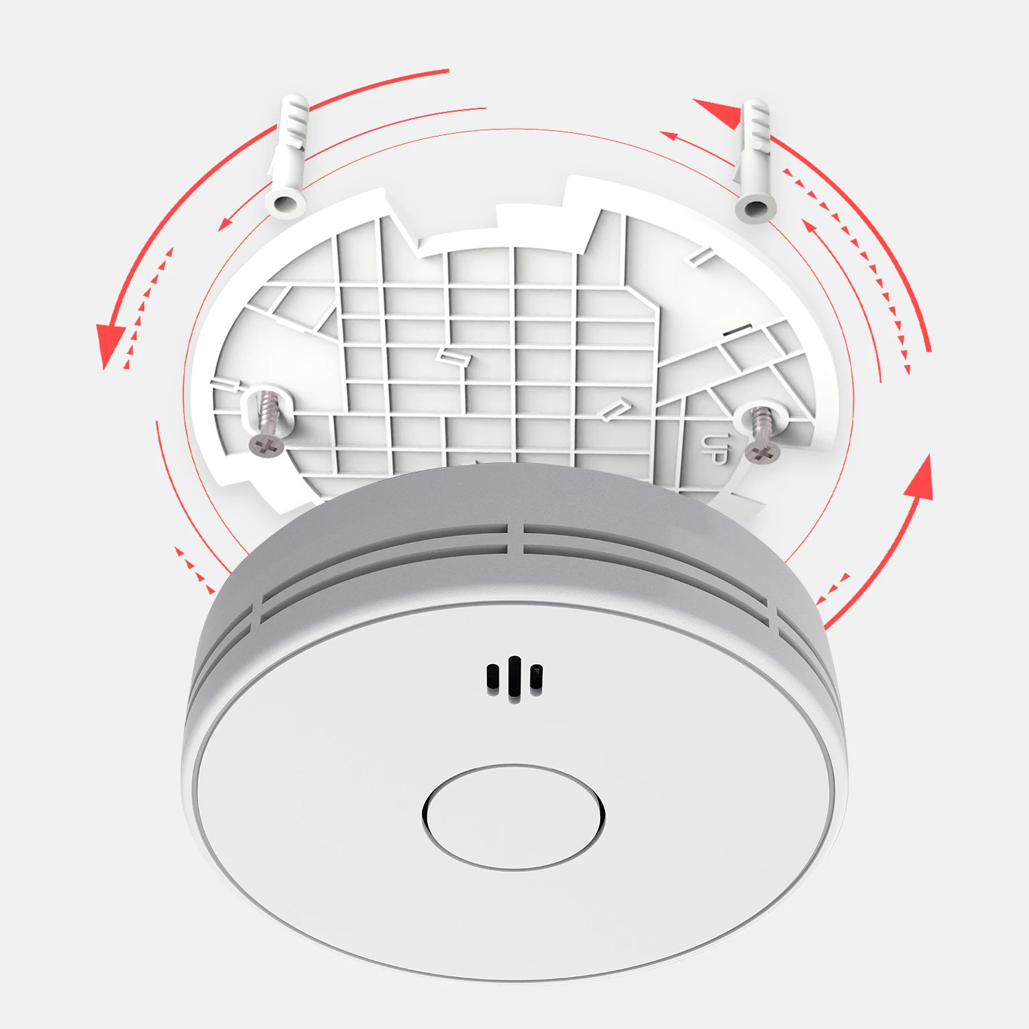 V-COME Smoke Detector with 10-Year Lithium Battery, Photoelectric Smoke Alarm, UL 217 Tested, CE UKCA EN 14604, VS02