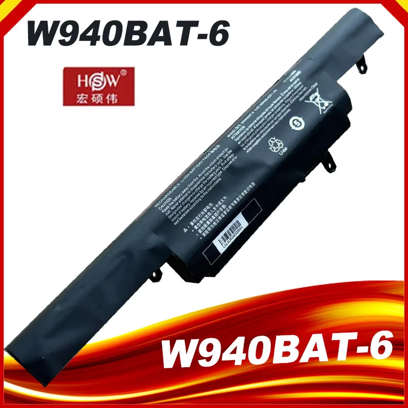 48WH W940BAT-3 W940BAT-4 W940BAT-6 6-87-W940S-42F1-P Laptop Battery Batteries For Clevo W94LS