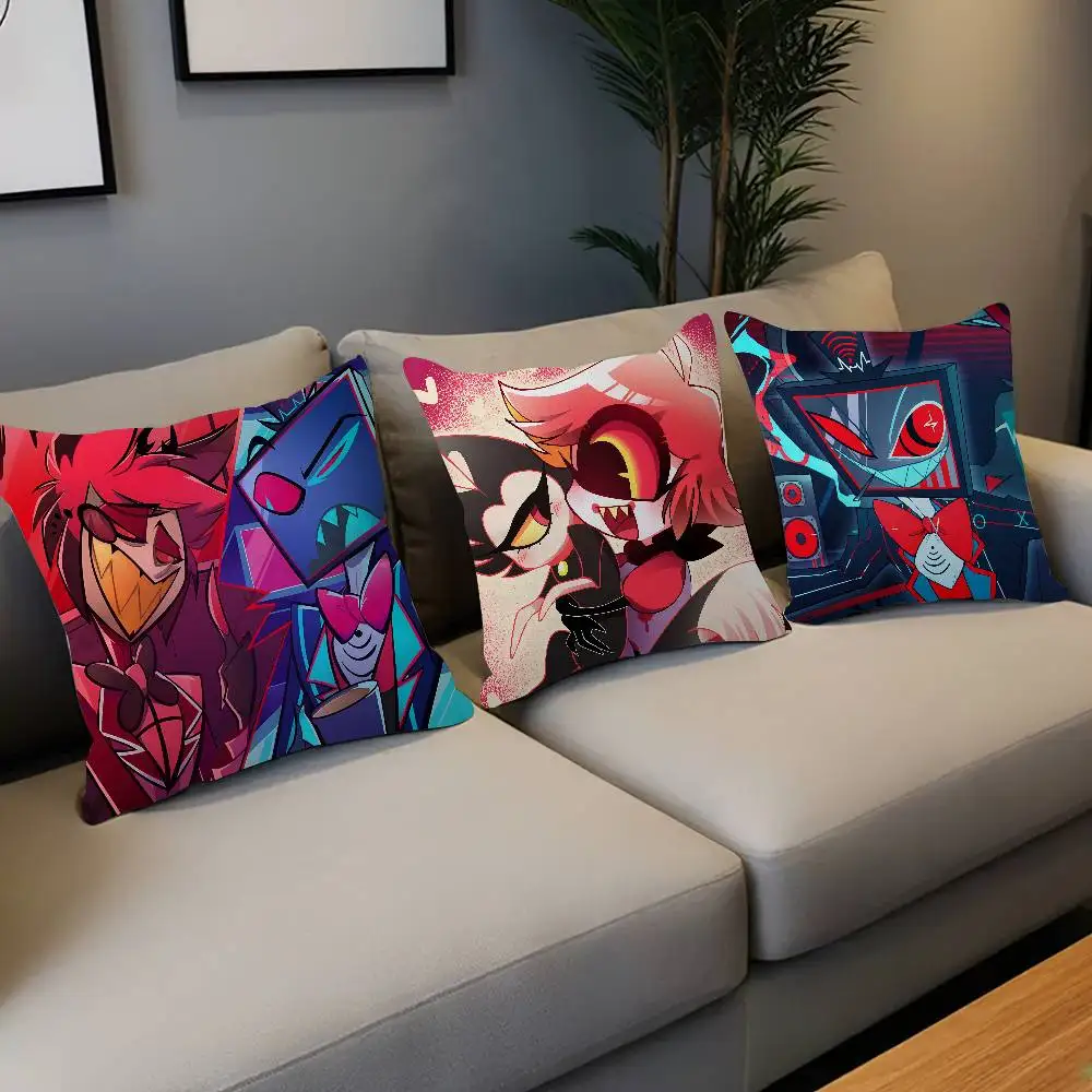 Cartoon Alastor Angel Lucky Dragon pillow cover sofa cushion cover home room decoration children gift