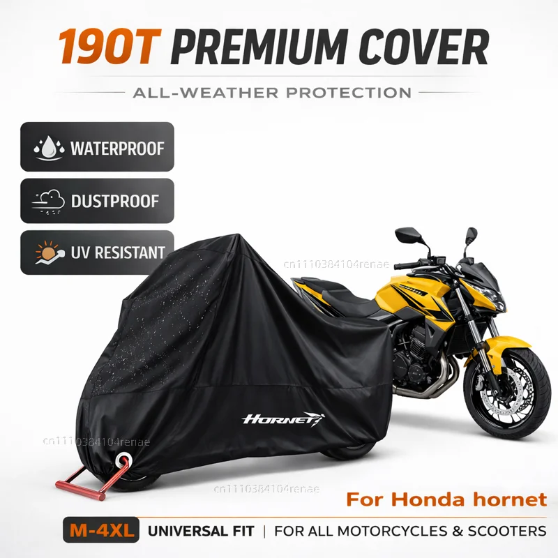

Чехол для мотоцикла Honda CB750 Hornet 2025-2026 Hornet750 190T, водонепроницаемый, пылезащитный, с защитой от УФ-лучей, всесезонный
