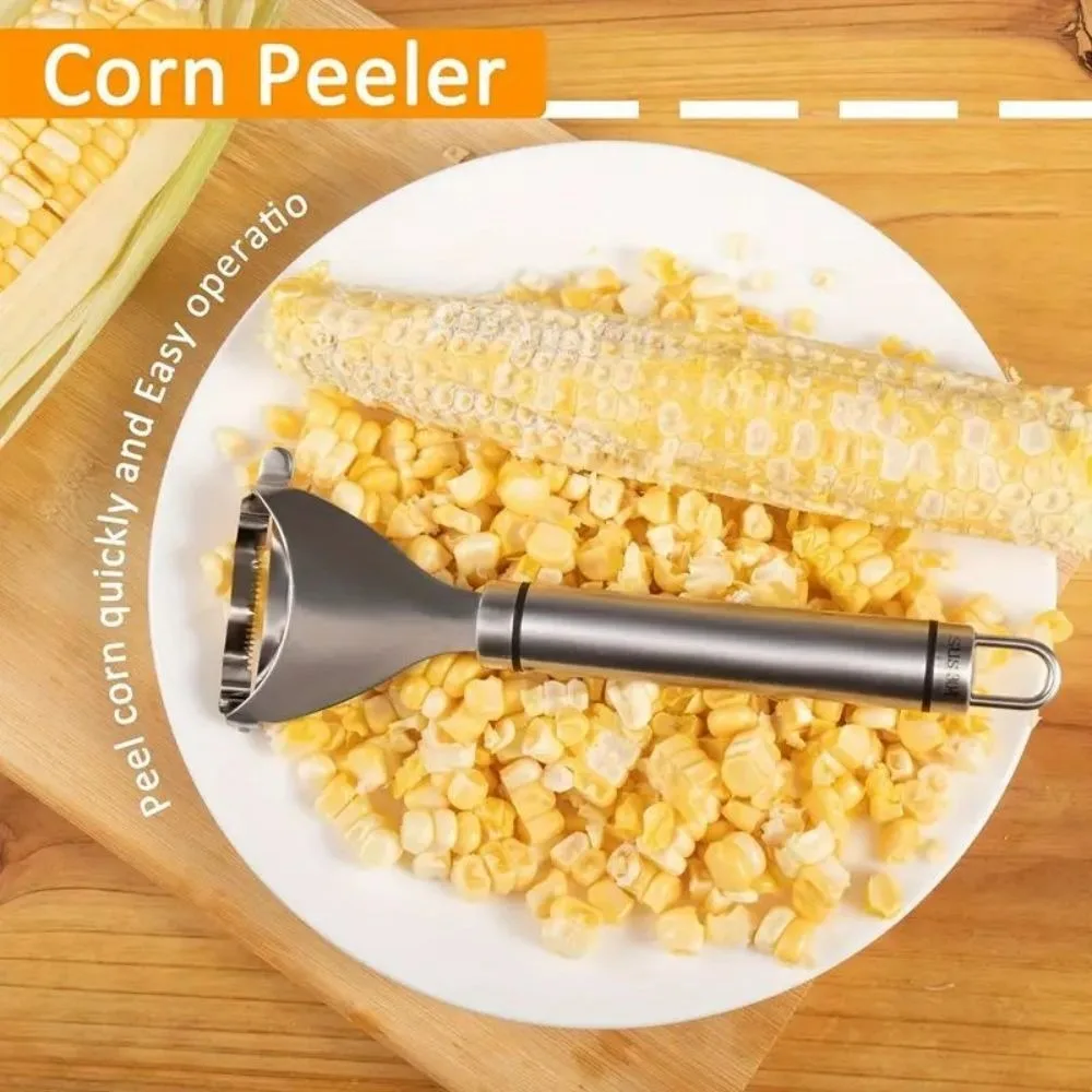 Stainless Steel Corn Stripper Corns Threshing Corn Thresher Stripper Peeler Corn Kerneler Peeler Fruit Vegetable Kitchen Gadgets - view 6