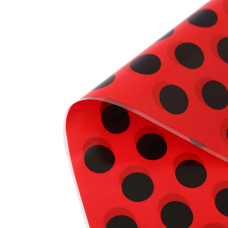 Red Bags Black Polka Dots Candy Bags Plastic Cellophane Treat Bags for Ladybug Theme Party Gift Bags Kid Birthday Party Supplies