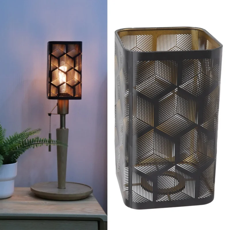 

Железный абажур, современный декоративный полый металлический абажур для лампы E27 E26, лампа для спальни