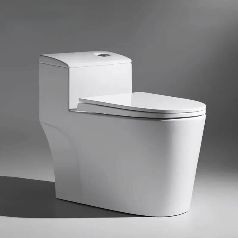 Bathroom household ceramic toilet, water-saving super swirl siphon flush deodorant toilet, large diameter toilet