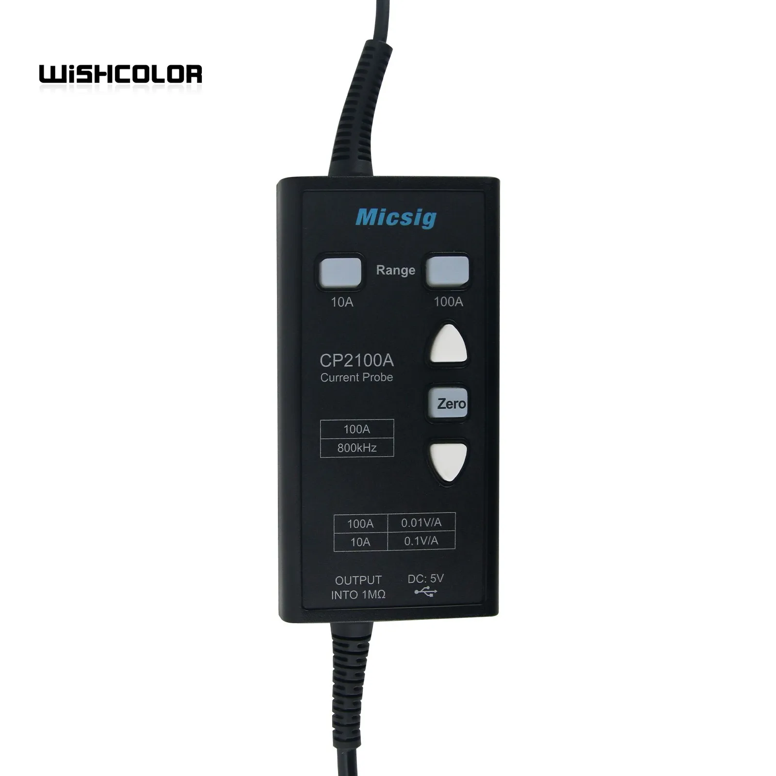 Micsig CP2100A 800 كيلو هرتز 10A/100A التيار المتناوب تيار مستمر التحقيق الحالي USB بالطاقة لراسم الذبذبات مع واجهة BNC