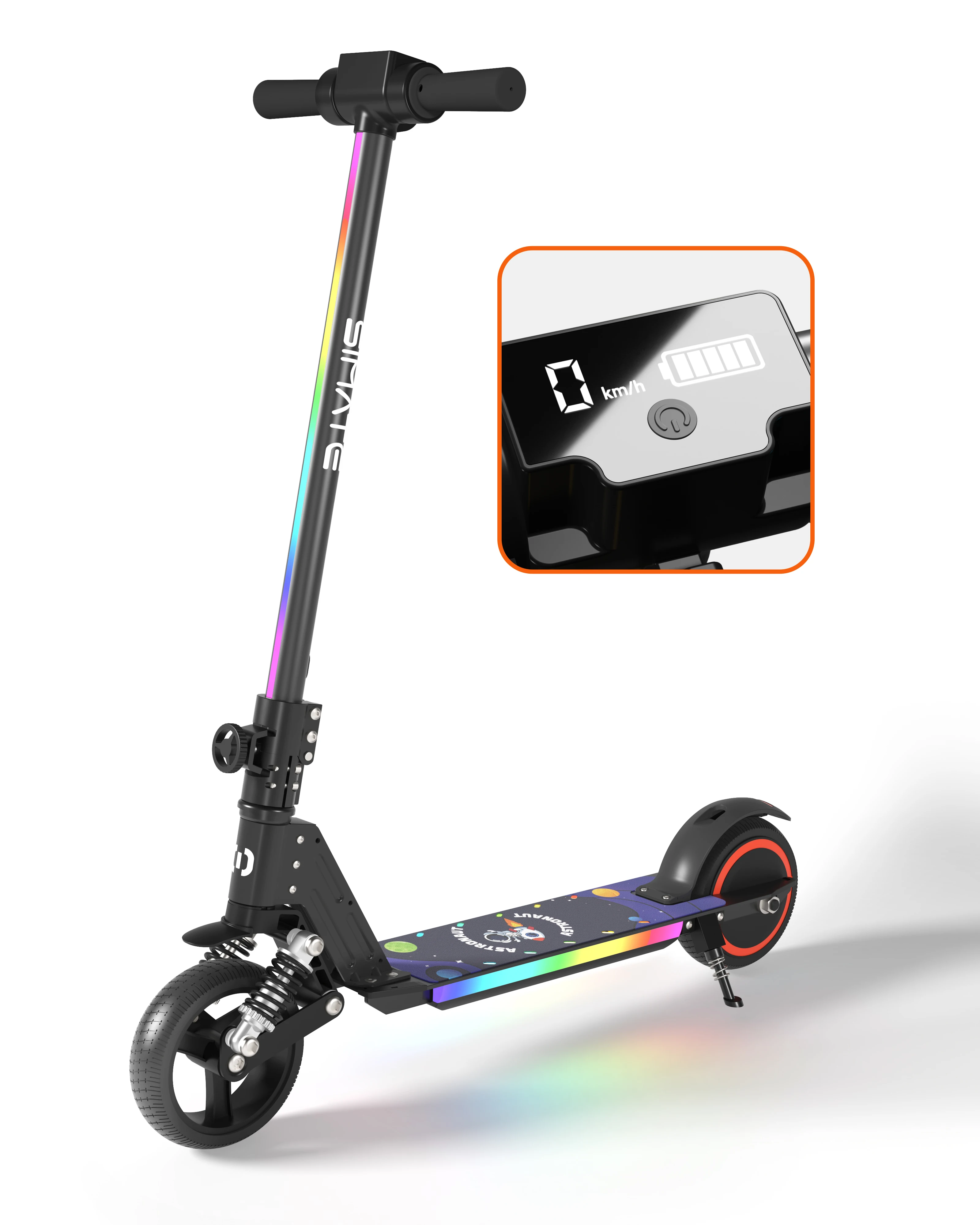 

New 2024 Foldable Electric Scooters for Kids 6.5 Inch 2 Wheels 130W