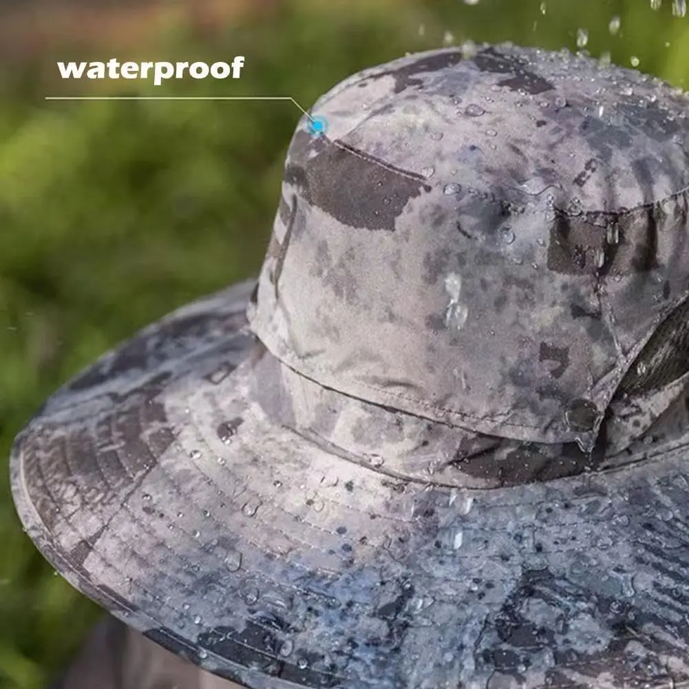 Chapeau de pêche à ventilateur solaire à large bord pour hommes, chapeau de soleil extérieur avec 2 chapeaux de ventilateur solaire, chapeau de ventilateur solaire