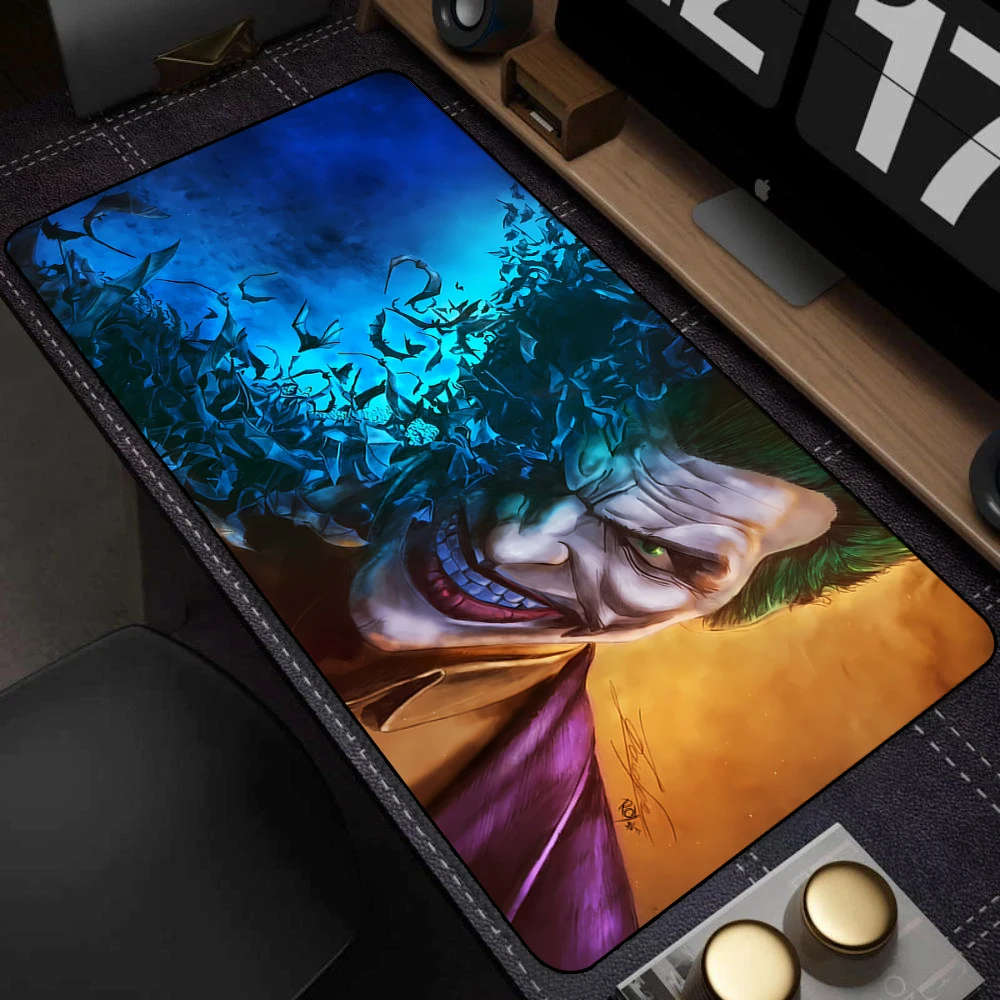 

HD J-joker Коврик для мыши Настольный интерьер Компьютерные геймеры с запирающимся краем Нескользящие коврики для мыши XXL 40x90 см Клавиатура Аксессуары для ПК Настольный коврик