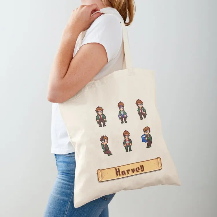 Stardew Valley Sprites - Harvey Tote Bag Women's beach bags foldable reusable bag bag luxury women Shopper