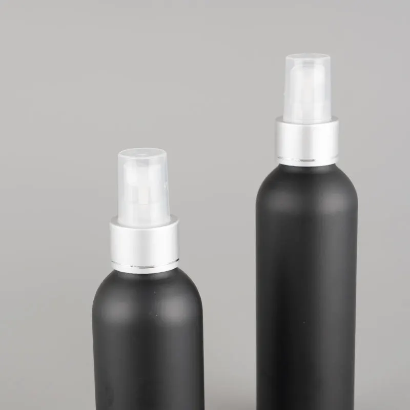 40ML-150ML X 20 Matte Black Sunscreen Spray Aluminum Bottle Perfume Sub Bottle With Anodized Aluminum Sprayer Hairdressing Water