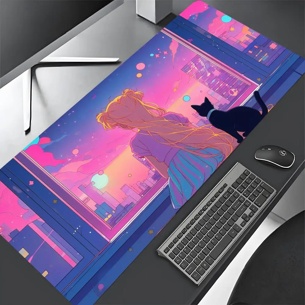 S-Sailor M-Moon Mouse Pad Gaming Mousepad Large 900x400mm MouseMat Gamer Mause game player Carpet PC Desk