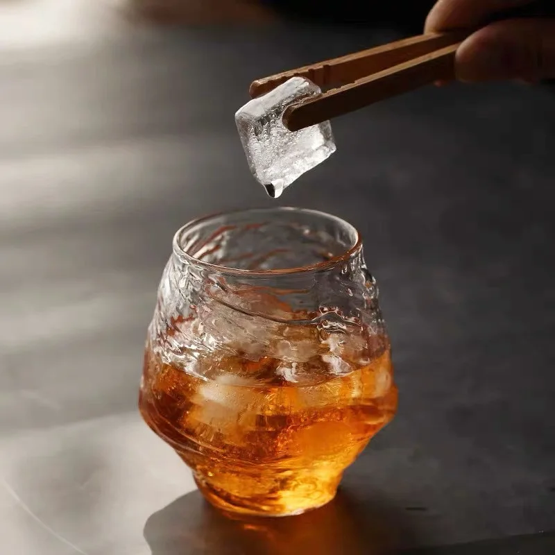 Japanese Transparent Tea Cups High-temperature Resistant Glass Cups Creative Beer Mugs Whisky Glasses Household