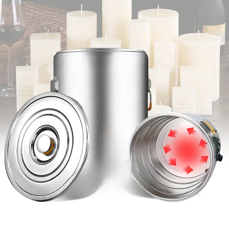 Commercial stainless steel paraffin soy wax melter pot jar candle melting making machine manufacturers wholesale price