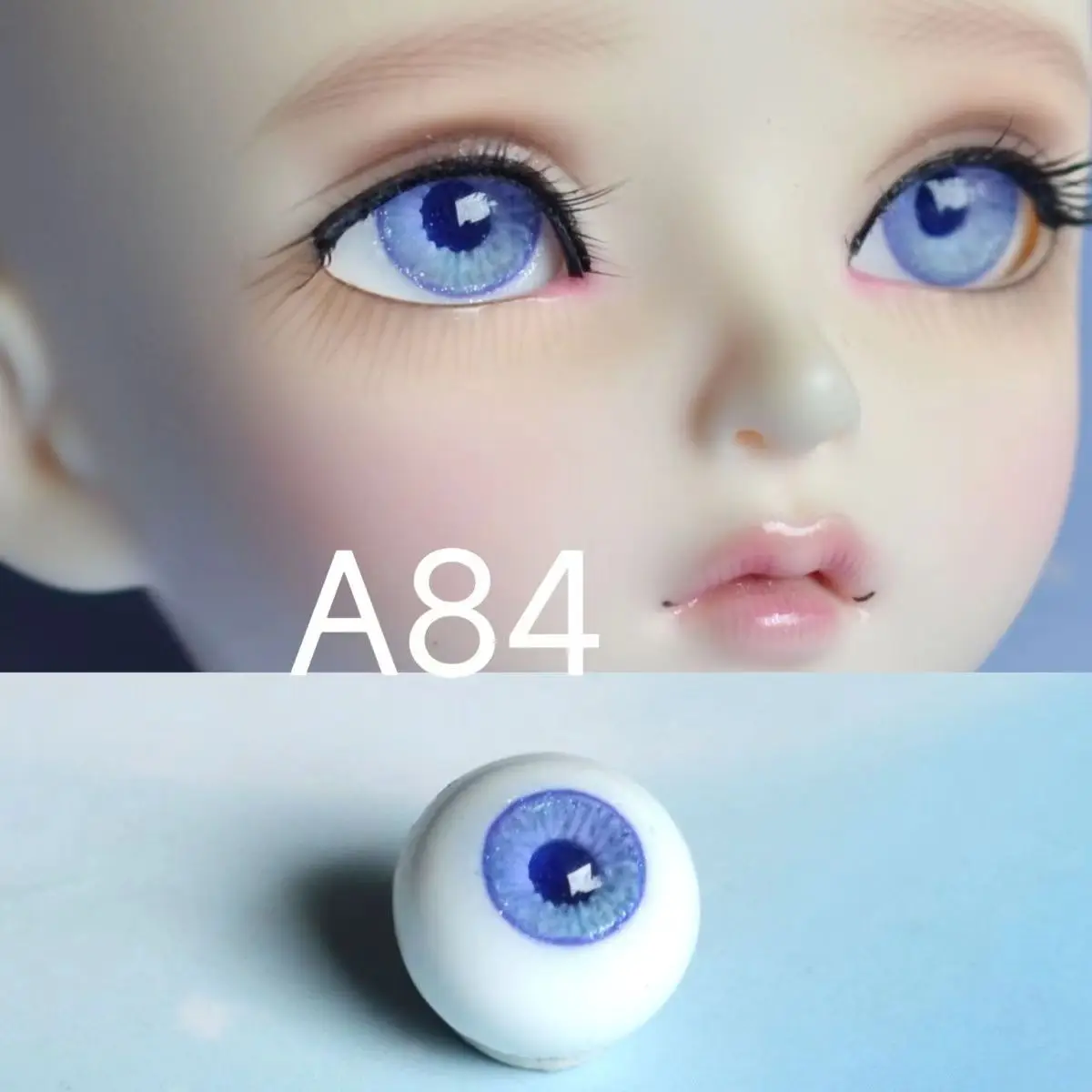 8/10/12/14/16/18mm Doll's Eyes for 1/3 1/4 1/6 Bjd Doll Plaster Eyeball Girl Toys Dress Up Play House Doll Accessories, No Doll