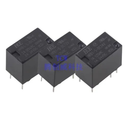 5PCS Power Relay HRB1-S- DC5V DC12V DC24V Set of transformations 6foot  HK23F