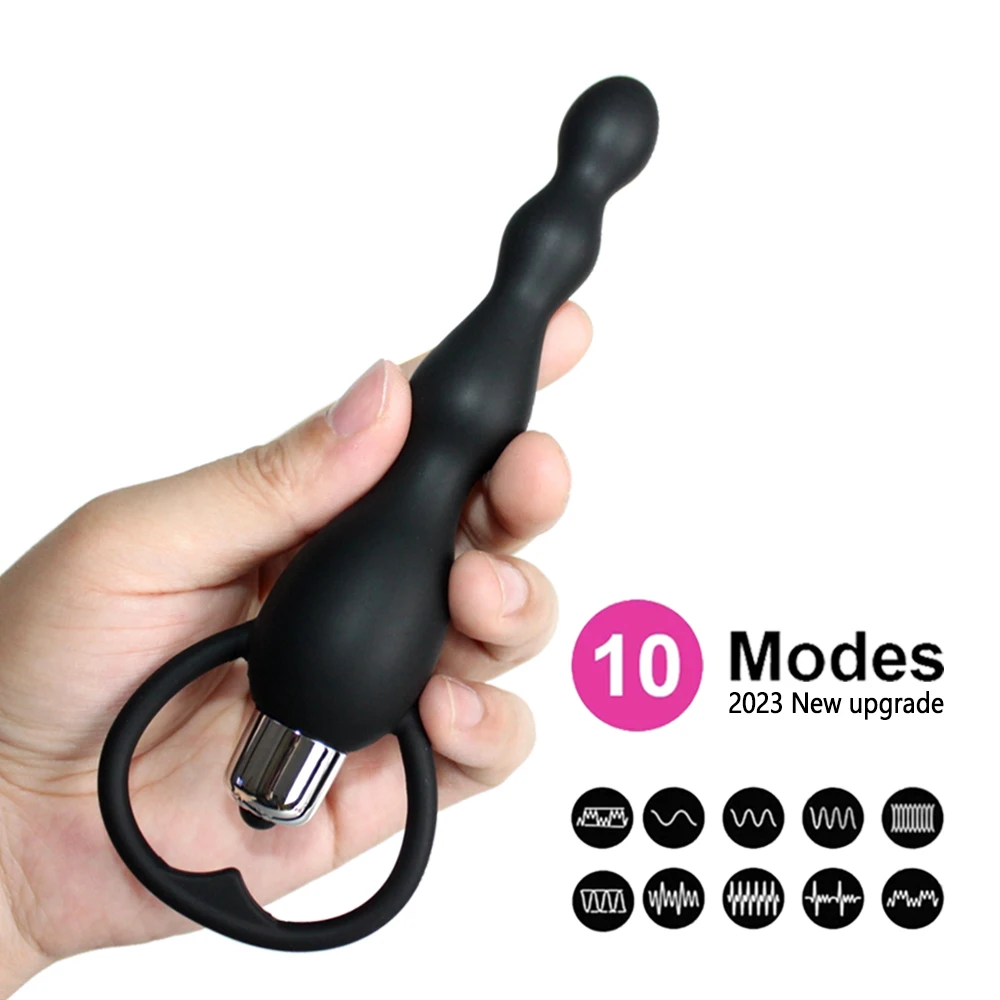 1/10 Modes Masturbator Sex Toy for Women Anal Vibrator Soft Silicone Plugs Dildo Couple Butt Plug Silicone Adult Products 18+