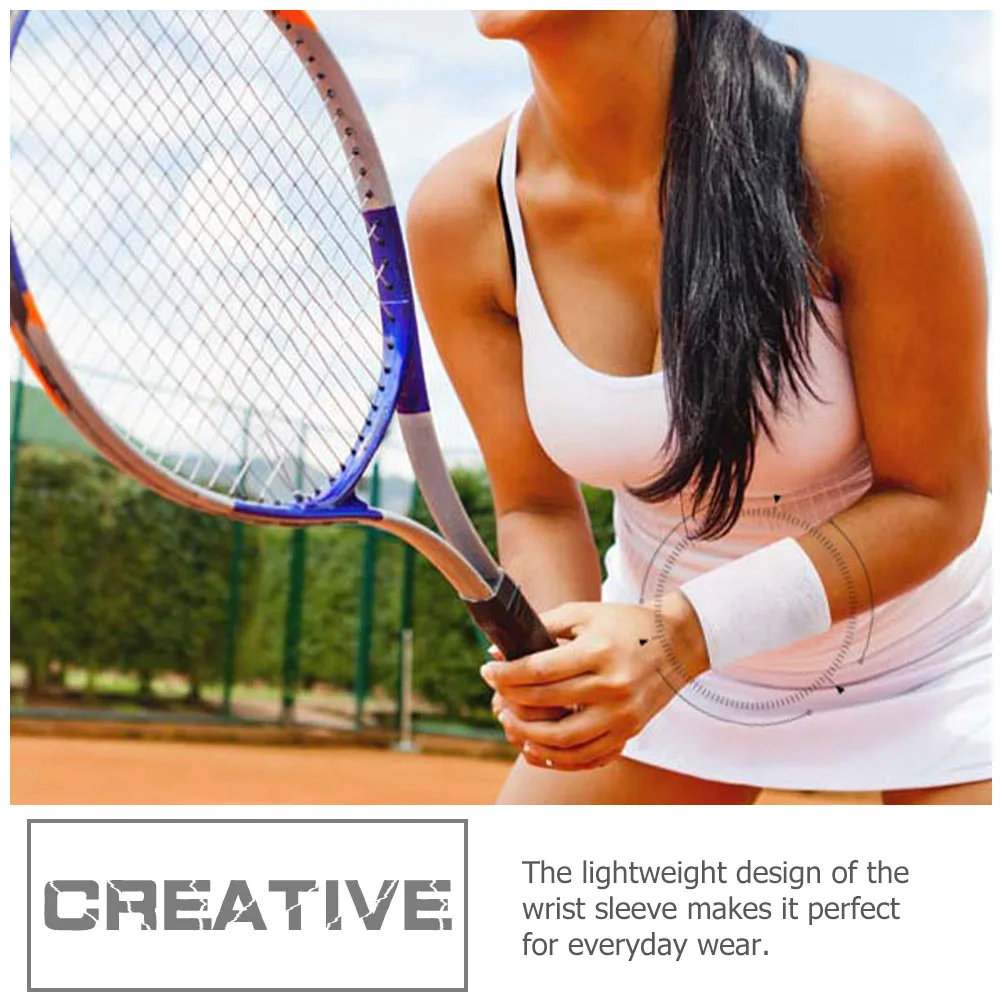 

10pcs Breathable Braces Sports Wrist Protection For Basketball Badminton Fitness Gym Cycling Running Wrist Bands