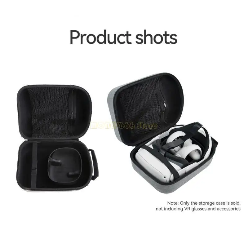 F62C Hard EVA Storage Box Protable Travel Carrying for Case Headband Accessories Bag for Oculus Quest 2