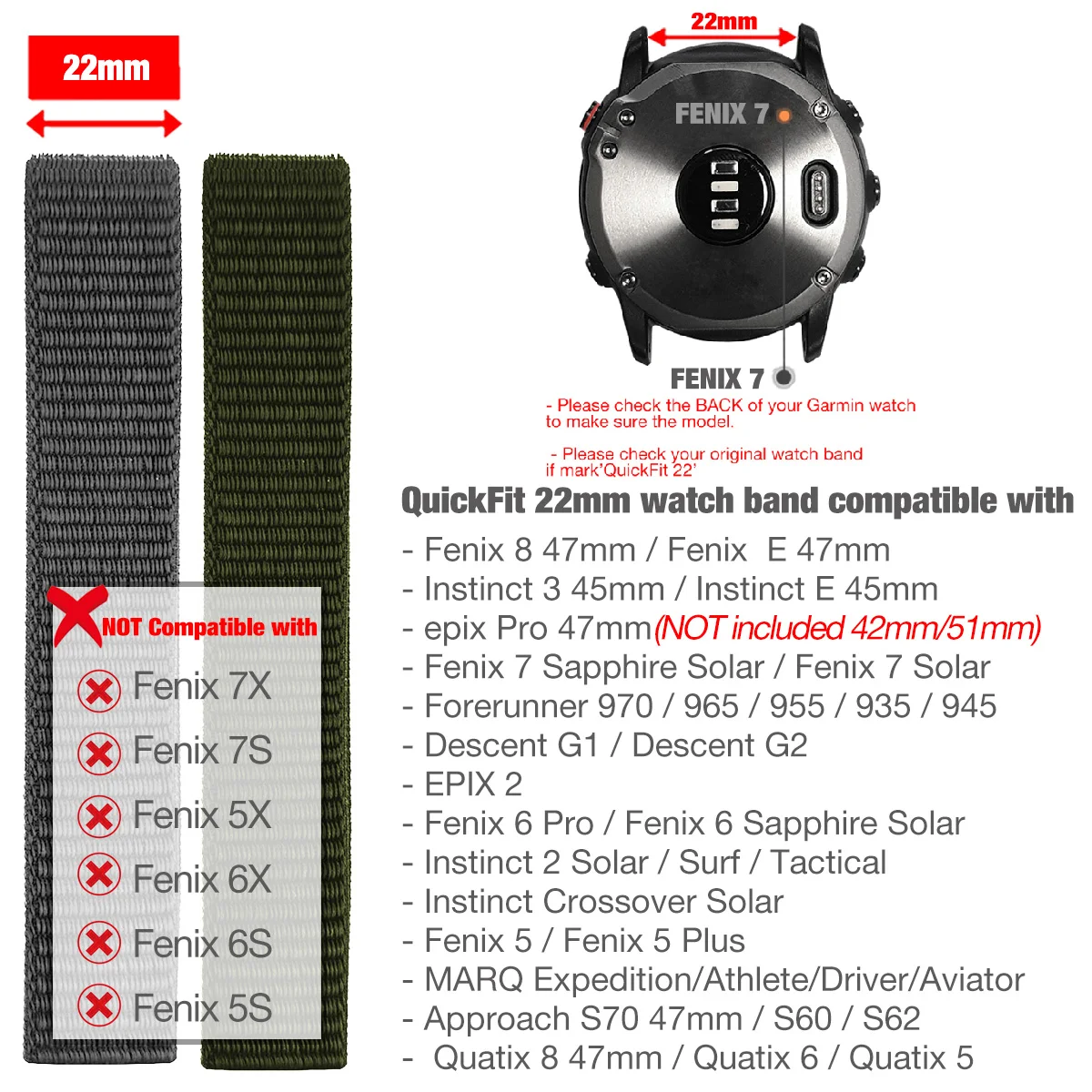 Pasek do zgodnych zegarków Garmin — zdjęcie produktu 10