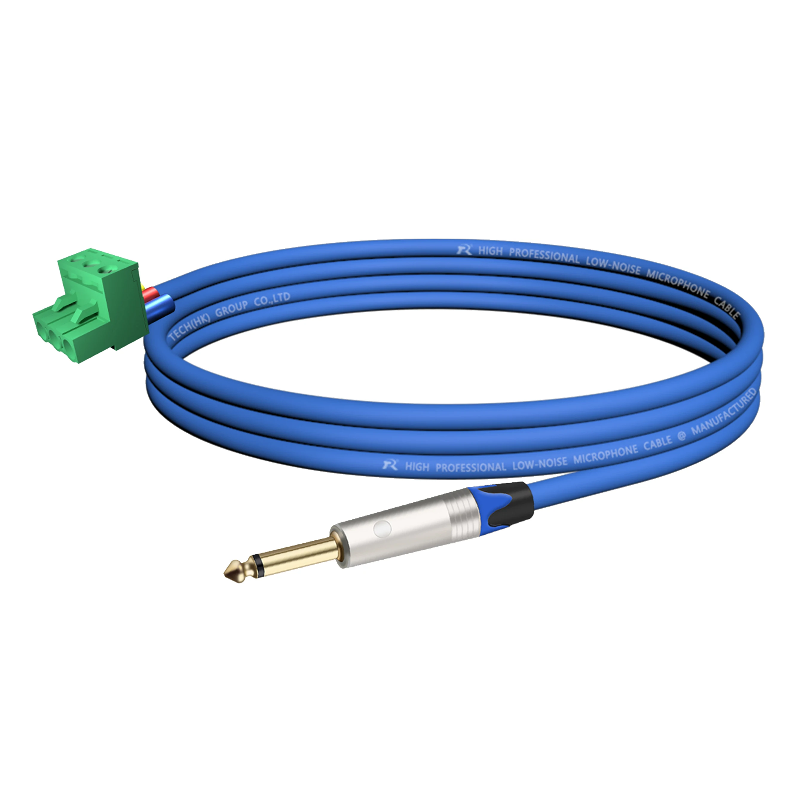 Vergoldete/vernickelte Kontakte, 1/4 Zoll (6,35/6,5 mm) Mono-TS-Audio-Klinkenstecker auf 3-polige Schraubklemme, Mikrofon-Balun, lötfreier Konverter – Detail 14